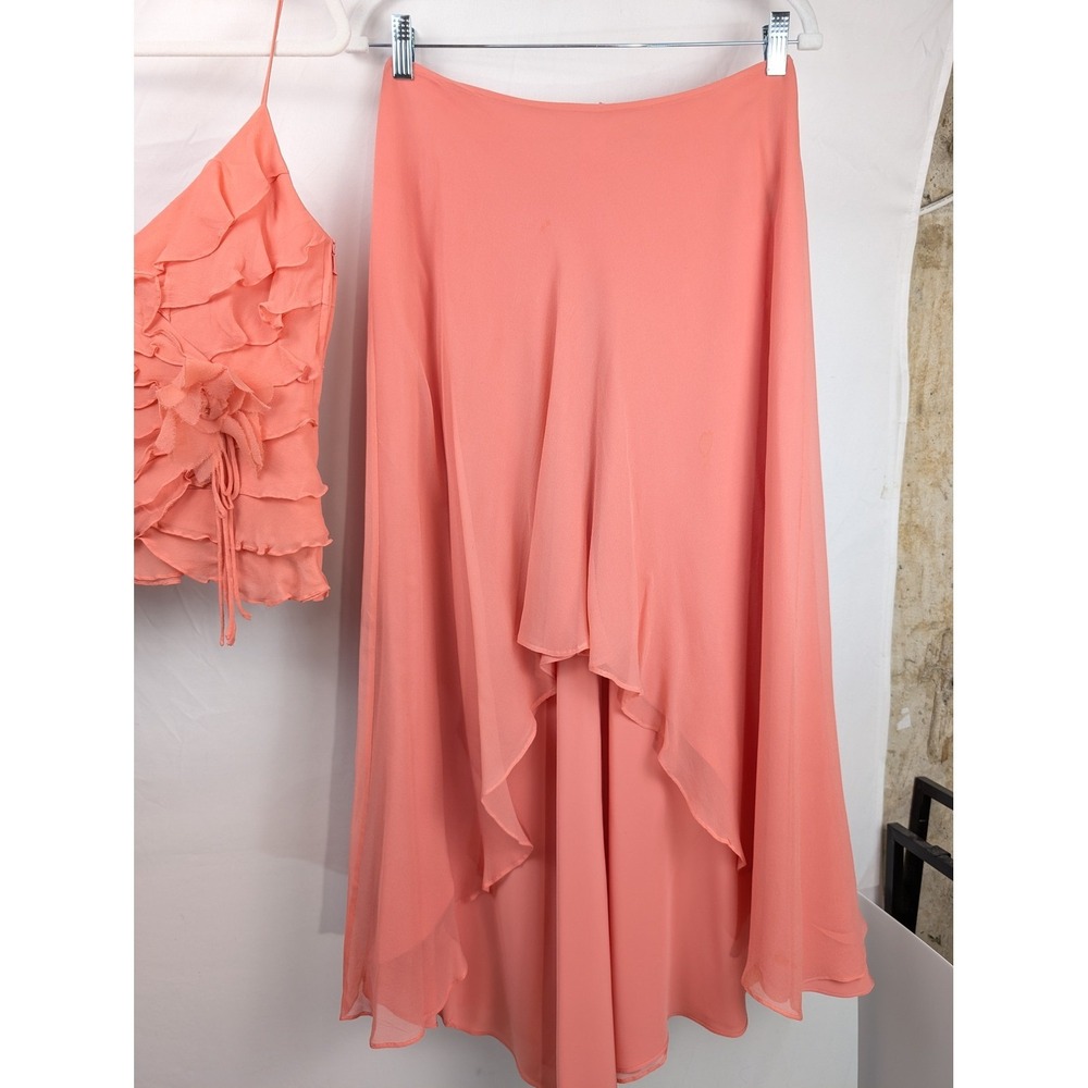 Cache Coral High-Low Ruffle Dress - Picture 4 of 9